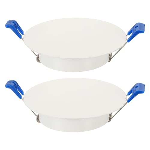 Placa redonda de techo de 110 mm con bloqueo de resorte de acero para tapar agujeros Juego de 2