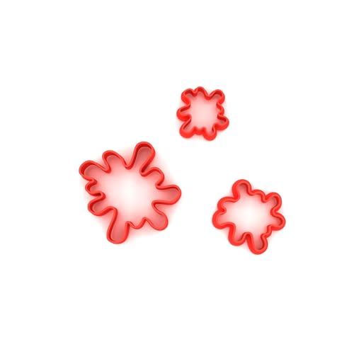 Juego de 3 cortadores de fondant de 1,5 cm + 2 cm + 3 cm