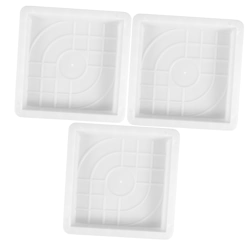 Moule pour béton YARNOW : lot de 3 coffrages de ciment pour allées de jardin, trottoirs et patio