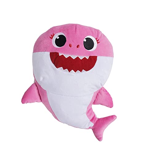 Image of Pinkfong Baby Shark Plush Singing Plush Toy 8 Inch Mommy Shark for The Kids of 1 Year and Above, White, (BS60002)