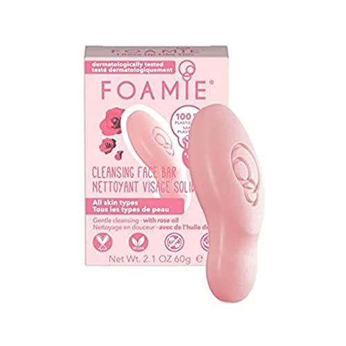 Foamie Nettoyant visage à la niacinamide, savon solide hydratant visage qui lutte contre les rides, savon visage sans plastique et 100% vegan 60g