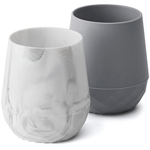 Image of SAMiGO Silicone Baby Cups for 6-12 Months, Tiny Open Cups for Training and Water Drinking, Baby Led Weaning Supplies, 2 OZ