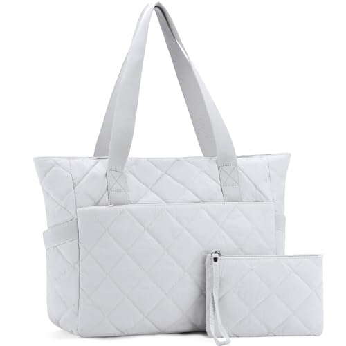 Cabas femme grand format 15,6 pouces matelassé et léger de 17,6L pour le quotidien