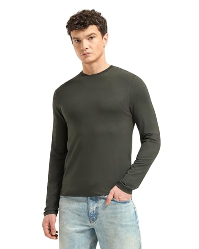 Image of Wellbi Full Sleeve T-Shirts for Men | Black | Breathable Eco-Friendly Bamboo Blend for All-Day Comfort | Ideal for Travel, Gym, or Casual Wear | Machine Washable