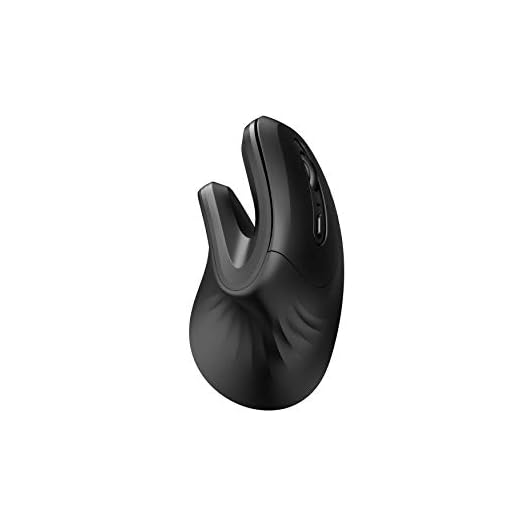 MOJO Perfect Grip Dual Mode Silent Vertical Mouse - Bluetooth / Wireless Optical Ergonomic Mouse w/Adjustable Sensitivity and Quiet Buttons