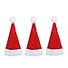 wojonifuiliy Weihnachtsmütze Klein - Lollipop Hut Mini Lollipop-Mütze, Lollipop Topper Süßigkeiten Verpackung Hut Weihnachtshut Weihnachtsdekoration Weihnachtssüßigkeitshut (A, 3PC)