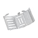 JOYSOG Für LOSI 1/4 Promoto-MX Motorrad RC Chassis Armor Guard Plate, Edelstahl Front Rear Chassis Armor Protection Plate Skid Plate Upgrade Parts