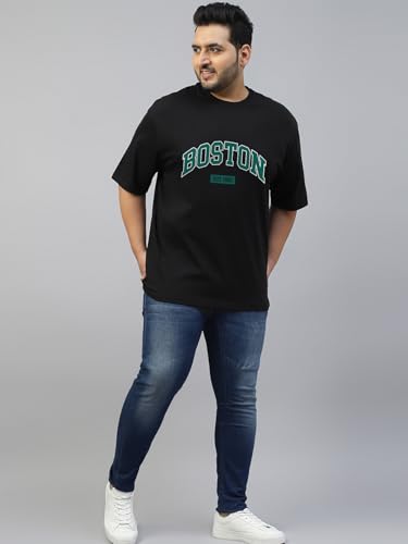 Image of Veirdo Men's Pure Cotton Half Sleeve Plus Size Printed T-Shirts, Stylish, Comfortable & Durable Cotton Tees | Sizes: S to 2XL