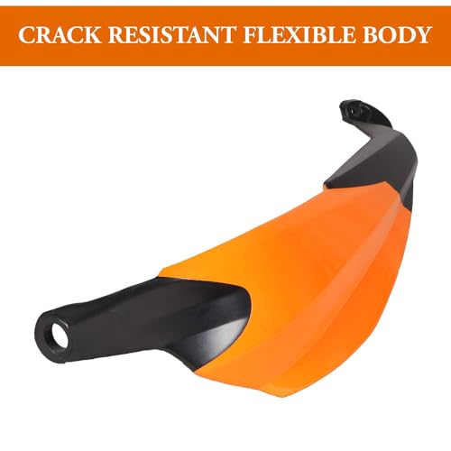Image of Unbreakable Hand Palm Protector Wind Deflector Handguard for Dominar 400 (Orange)