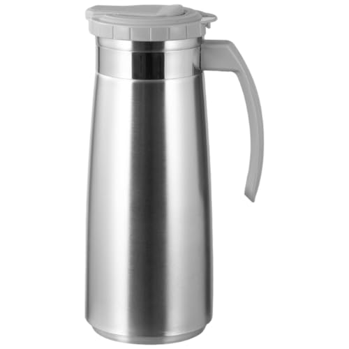 Jarra de acero inoxidable duradera de 1300 ml con acabado metálico elegante 2