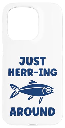 Small Cute Herrings Simple Minimalist Fish just Herring X}zP[X iPhone 15 Pro p