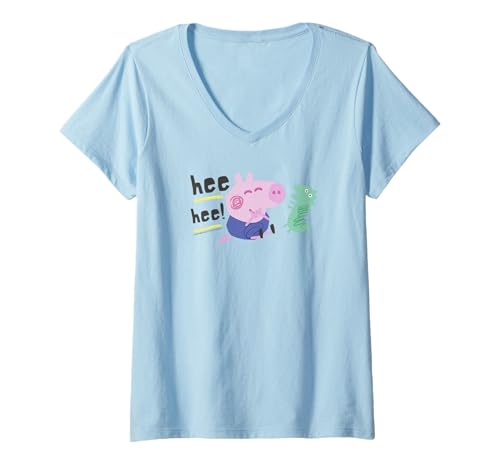 T-shirt George Peppa Pig anti-irritation col V souple pour peau sensible
