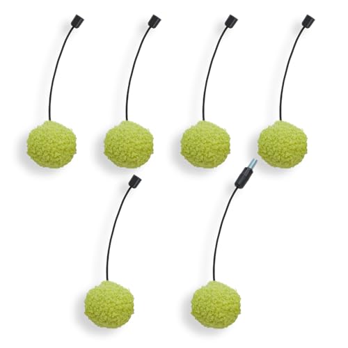 PAWZ Road Cat Tree Replacement a Set of 6 Pompom Balls-Green
