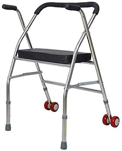 高齢者用歩行器 歩行器、車椅子、高齢者用リハビリ、高齢者、歩行器 歩行車、高齢者用歩行器&休憩シート、障害者用、省スペース歩行器 歩行車 (1)
