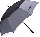 El paraguas de golf definitivo con dosel de 54/62/68 pulgadas y diseño resistente, un compañero ideal para golfistas, profesionales de negocios o para la vida diaria. Con su elegante diseño todo negro, cómodo agarre EVA, marco robusto y mecanismo de apertura automática, el paraguas G4Free Ultimate Golf es perfecto en una ciudad metropolitana o en un campo de deportes.
