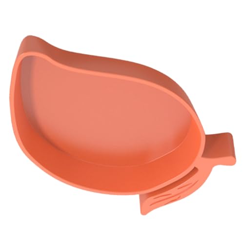 Toddmomy Comedero para Reptiles Plato Decorativo De Reptil Alimentador De Agua para Reptiles Plato De Alimentación De Mascotas sobre Orugas Plato De Agua De Reptil Orange El Plastico