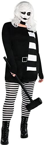 Party City Alice The Psycho Halloween Costume for Women, Extra Large (14-16), Includes Jumpsuit, Scarf and Wig