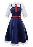 Miss Kobayashi's Dragon Maid Tohru Navy Outfit Halloween Cosplay Costume (Female M)