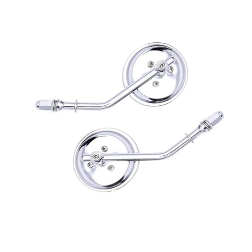Seitenspiegel Motorrad Lenker Rückspiegel Für Harley Für Davidson FLHT FLHR Für ROAD KING FLHYUC FLTRX Seitenspiegel Lenkerspiegel(Silver)