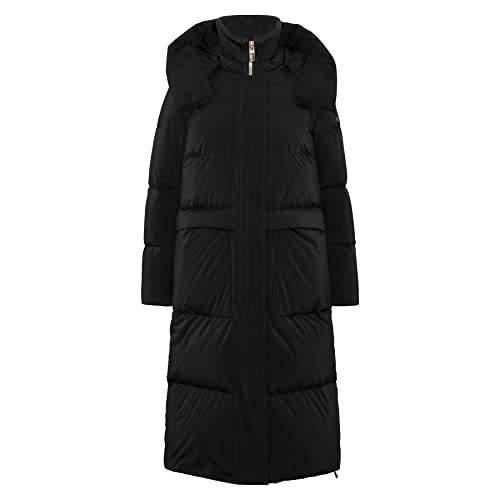 Preisvergleich Produktbild DUNO Daunenmantel Fully mit Abnehmbarer Kapuze 40 Schwarz