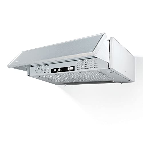 Faber PCH01LG19A Hotte de ventilation pyramidale argentée 3 vitesses 68 dB montage mural maille ducted îlot canopée
