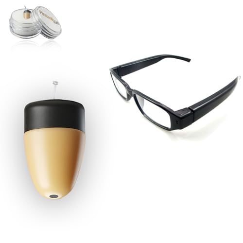 Pinganillos Ocultos Pinganillo Examenes Gafas Bluetooth - Auricular Espia Invisible Inalambrico Copiar Examen. (Mini)