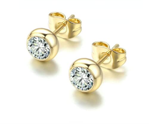 Image of Nilu's Collection Daily Use, Light Weight Cubic Zircon Stud Earrings| Perfect for baby girls, office goers