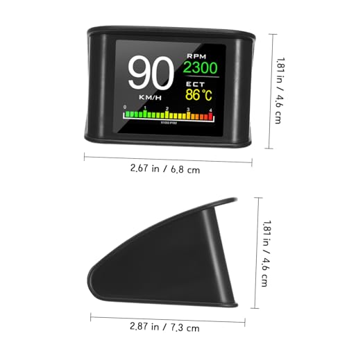 Compteur vitesse numérique auto avec écran LCD portable