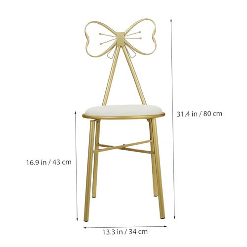 Chaise de maquillage moderne OUNONA pour soulager le dos avec dossier nœud