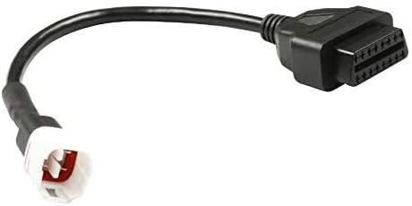 OBD 4 Pin Diagnostic Cable, OBDII Adapter OBDII Connector Cable Scan Tool for YAMA HA Motorcycle Bike ATV