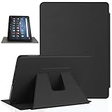 Phondazvi Case for All-New Amazon Kindle Fire HD 8 & 8 Plus Tablet (12th/10th Generation, 2022/2020 Release),360 Degree Rotating Stand Cover with Auto Wake Sleep,Blak
