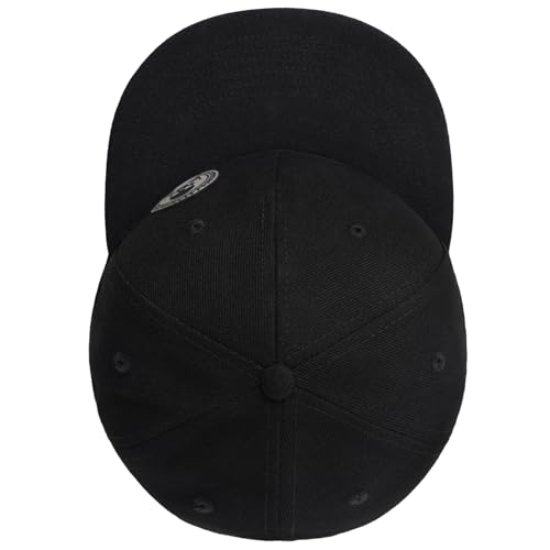 Image of Flat Brim Hats for Men - Gothic Style Skull Hat Leather Pattern - Hip-Hop Snapback Hat Skeleton Hats for Men