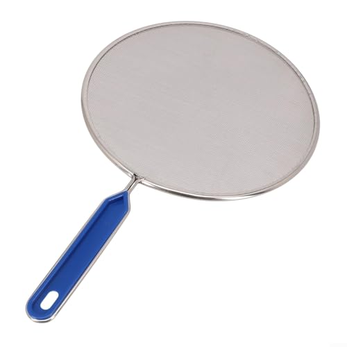 Padella da Cucina Paraspruzzi per Cottura e Friggitura, Schermo anti Olio, Rete in Acciaio Inox (33 cm)
