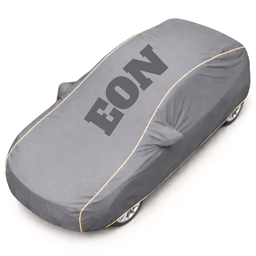 Image of Superior Grade Quality Eon Cover (All Variants) Car Body Cover - 100% Waterproof Custom Fit with Mirror Pockets | Triple-Stitched Elastic Design, Heat Reflective, Anti-Dust, All-Weather