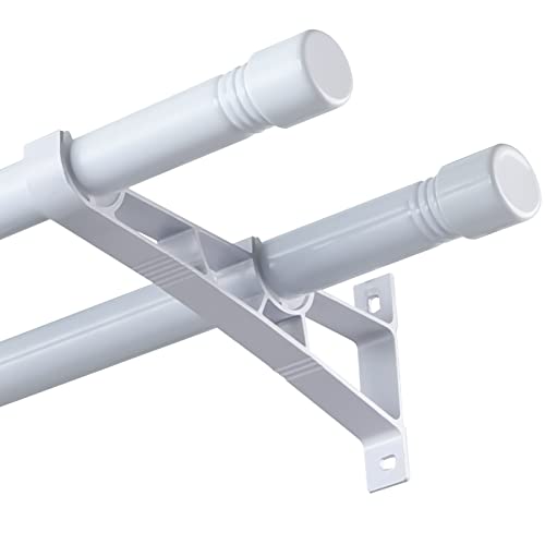 Barras de Cortina Doble Blanca Marca Harrms