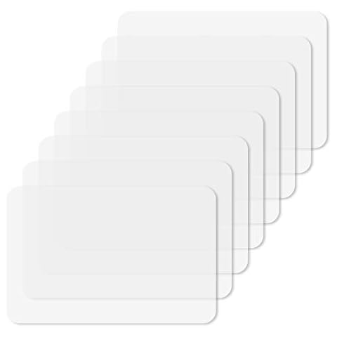 SUI-lim 8PCS Washable Clear Table Mats Cover