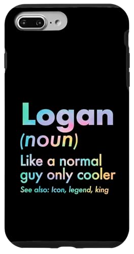 Logan Like A Normal Guy Only Cooler Legend King �t�@�[�X�g�l�[�� �X�}�z�P�[�X iPhone 7 Plus/8 Plus �p