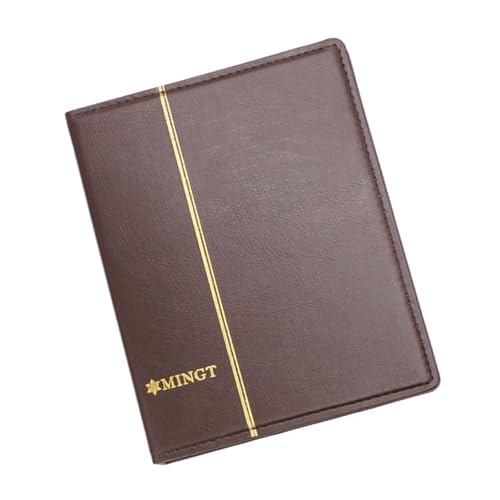 ByteRunning ColeccióN De Sellos áLbum Cuero,GenéRico áLbum De Sellos,áLbum De ColeccióN De Sellos,10 PáGinas Interiores,2 TamañOs Mixtos,Adecuado para Sellos,Medallas