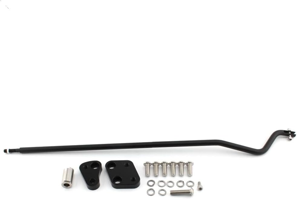 LIRU Black Style Reduced Reach Forward Control Kit for Harley Dyna Street Bob Fat Bob Street Wide Glide Super Glide for Harley FXD 2006-2017,FXDWG 2006-2017,2003- Dyna models