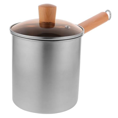 Cabilock Small Fryer Deep Pot Deep Fryer Oil Stainless Steel Easy Cleaning Multi-functional