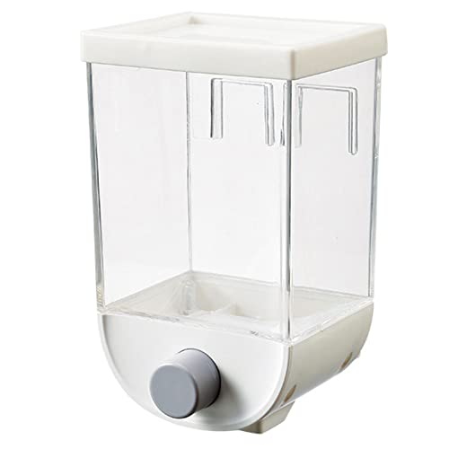 TFixol Dispensador de alimentos secos de 1000 ml, organizador de almacenamiento de cereales para cocina, para mezclar frutos secos, caramelos, granola, frijoles, arroz y pasta con tapa, fácil de usar