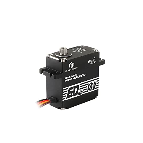 Image of FLASH HOBBY 60KG Brushless Servo IP67 Waterproof Servo 14V High Torque Servo with Full Metal Gear for 1 /8 1 /10 RC Crawler Car Truck or Robotic Parts (270)