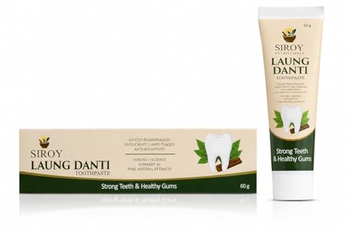Image of Siroy Nutriscience Laung Danti Toothpaste | Strong Teeth & Healthy Gums | Anti-Cavity & Anti-Plaque Protection | Natural Clove-Based Oral Care Formula | 60g