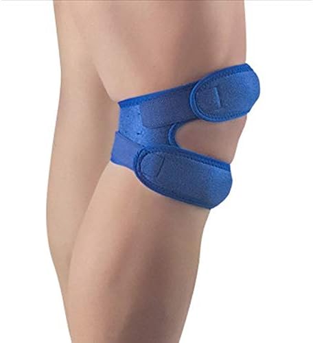 Las Nuevas Rodilleras de compresión admiten Almohadillas de Vendaje, Almohadillas Protectoras elásticas, Rodilleras, Baloncesto, Tenis, equitación, Azul,