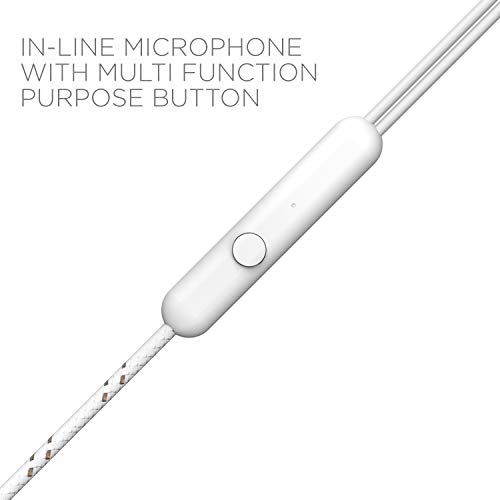 Image of Boat BassHeads 152 in Ear Wired Earphones with Mic(White Pearl)