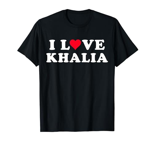 Photo de J'aime Khalia, petite amie et petit ami assortis au nom Khalia T-Shirt