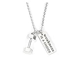 Hochwertiges Produkt Kurzhantel-Halskette, Fitness-Schmuck, Fitness-Charm-Anhänger, Fitness-Accessoire, Barbell-Workout-Schmuck.