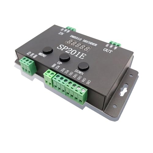 Décodeur DMX512 SP201E pour ruban LED adressable SPI et gradation PWM DC 5-24V