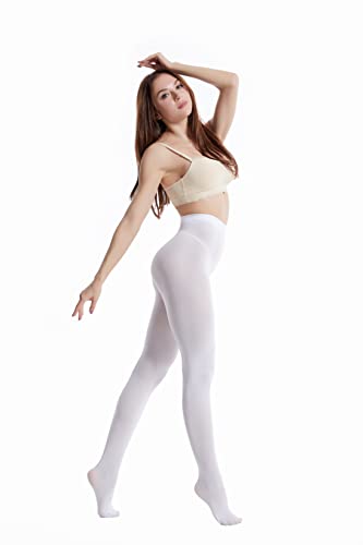 Image of Frola Semi Opaque Tights for Women 40 Denier Matte Solid Color Pantyhose Soft Stockings Nylons Under Dress