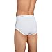 Jockey Men's Underwear Classic Full Rise Brief - 6 Pack, White, 42